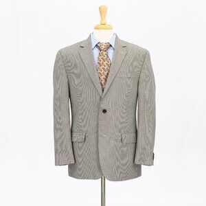 Michael Kors 42R Beige Check 2-Button Sport Coat Blazer Jacket P438